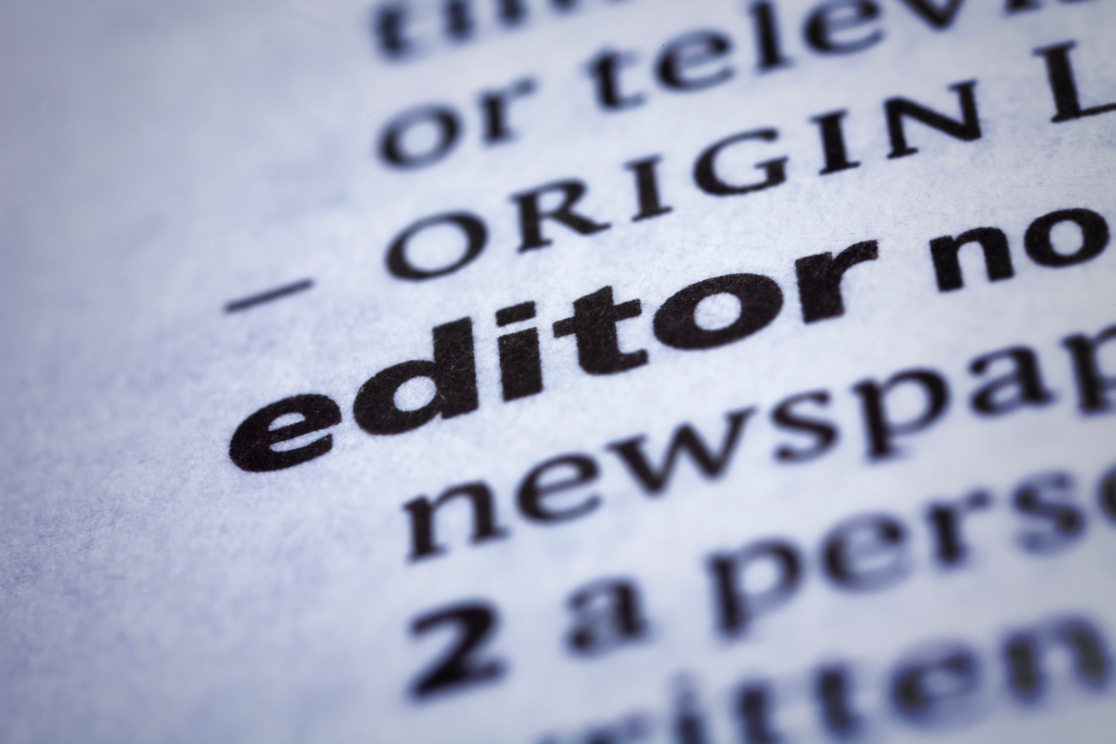 Editor: Dictionary Close-up